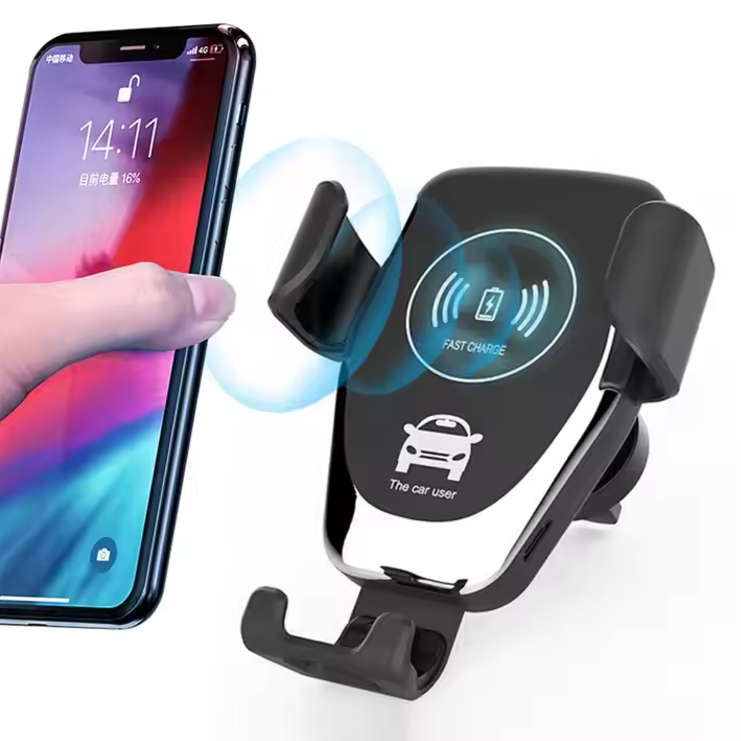 🚗🔋 Auto-Clamping Wireless Car Charger – 10W Fast Charging Holder
