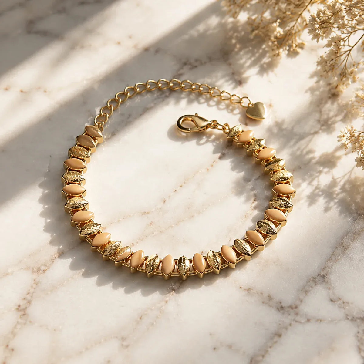Vintage Peach Gold Bracelet
