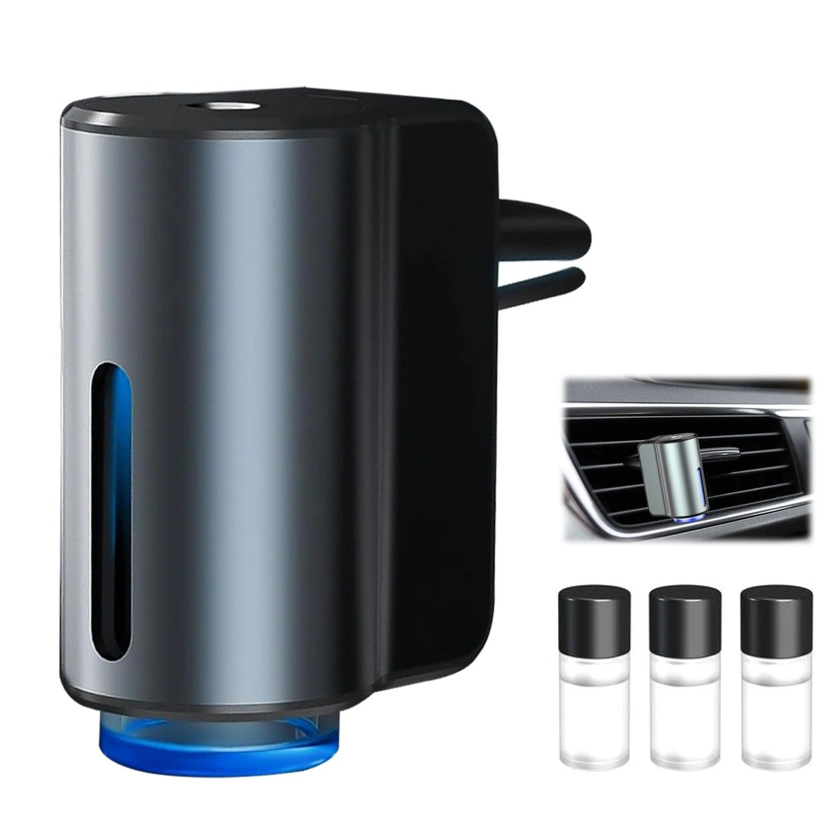 🚗 Smart Car Air Freshener – Natural French Perfume | 45 Days Long-Lasting Aroma 🌸✨
